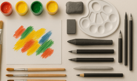 معرفی ابزار کار نقاشی کودکان و سیاه قلم